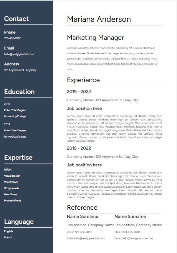 Resume Template