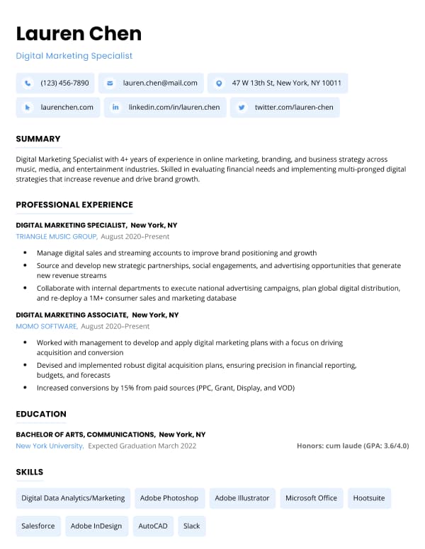 Resume Template