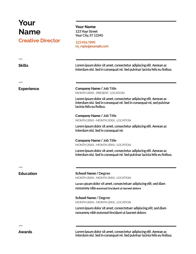 Resume Image